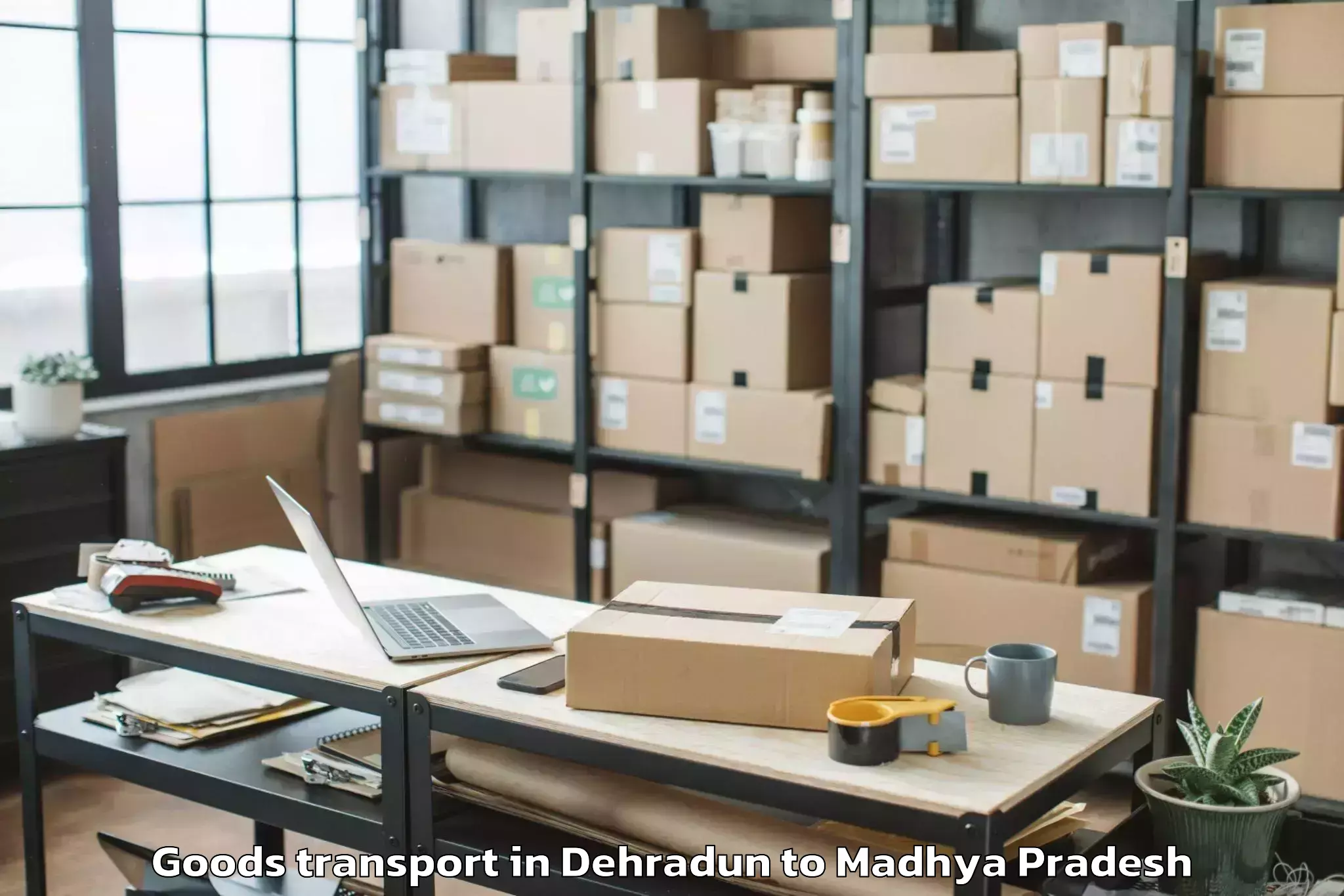 Book Dehradun to Karera Goods Transport Online